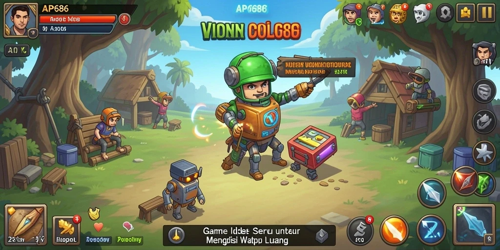 Screenshot utama AP686 menampilkan gameplay Idle yang seru dan mengasyikkan.