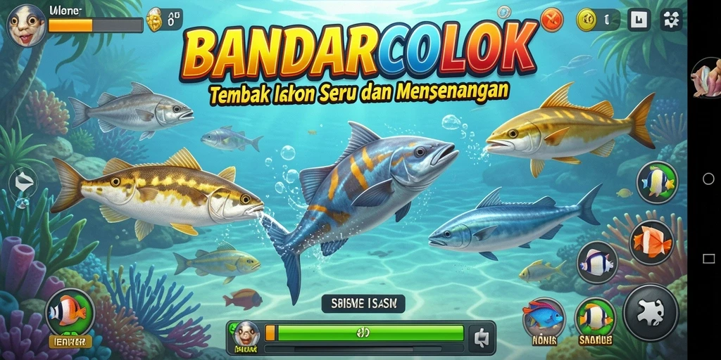 Screenshot penampilan gameplay Tembak Ikan yang menegangkan di BANDARCOLOK.