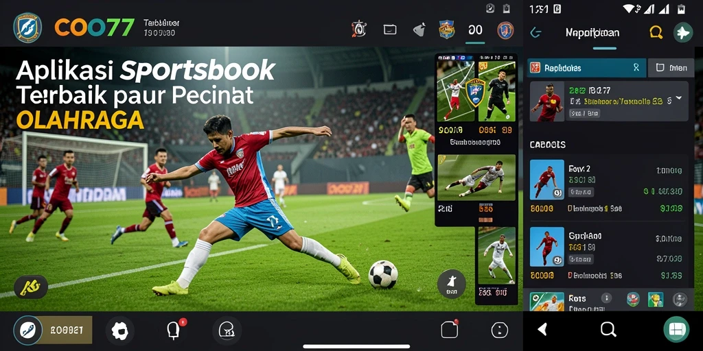 Screenshot COO77 menunjukkan tampilan menarik dari antarmuka sportsbook.