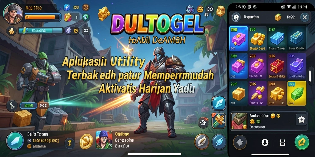 Screenshot DULTOGEL menampilkan antarmuka aplikasi utilitas yang intuitif.