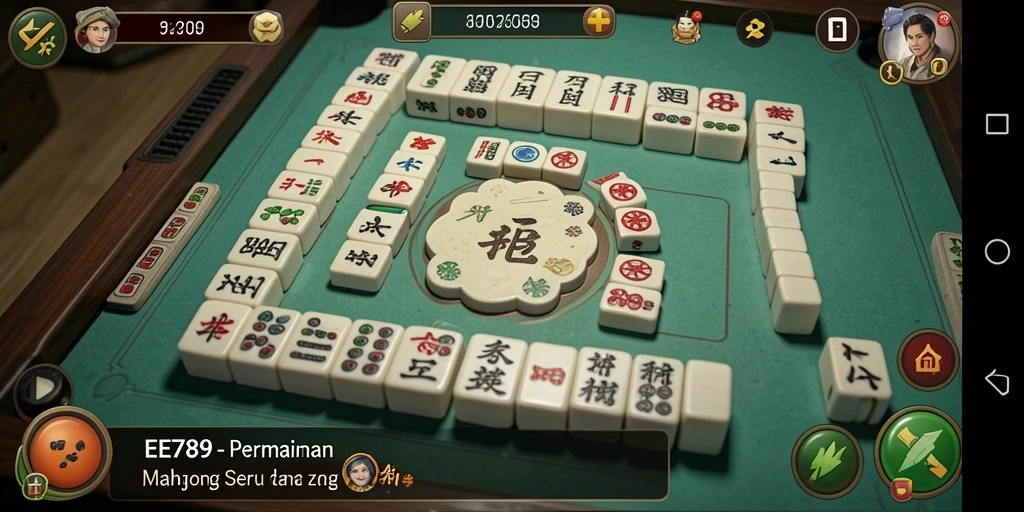 Tampilan gameplay seru Mahjong di EE789 dengan grafis menarik.