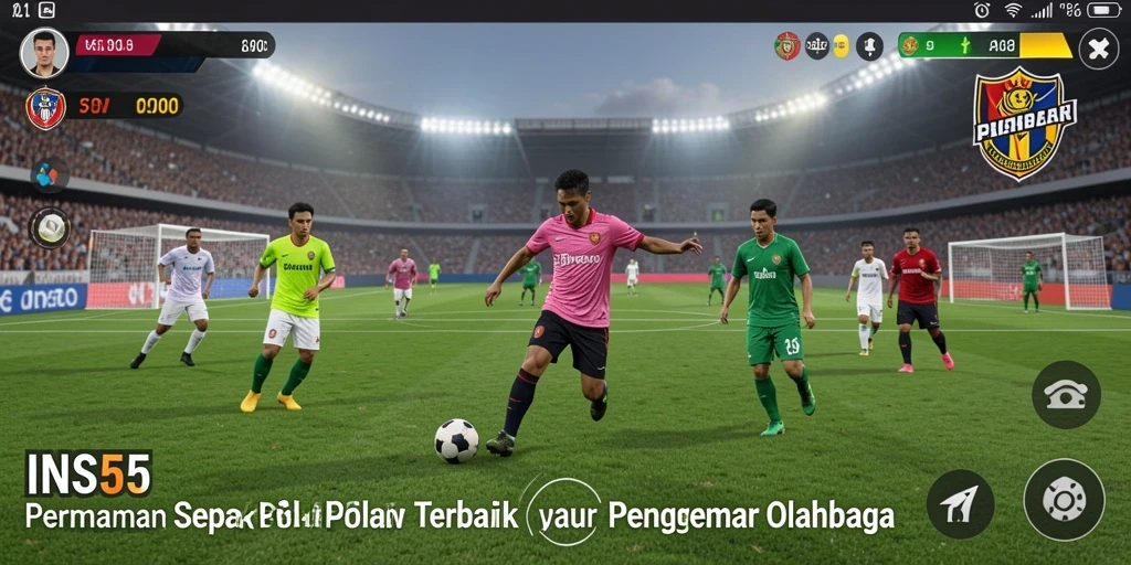 Tampilan gameplay <strong>INS55</strong> yang seru dan penuh aksi sepak bola.