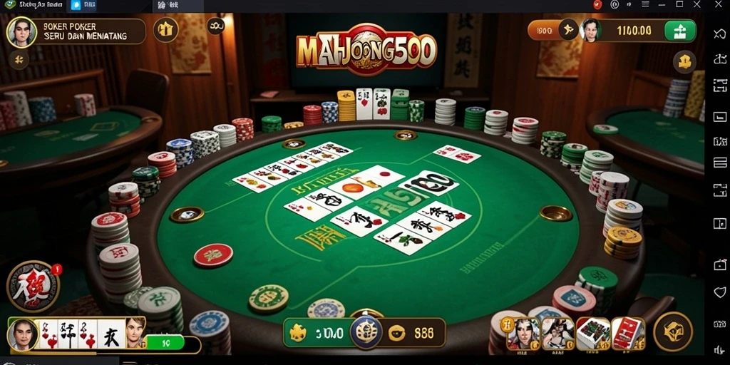Gambaran umum gameplay seru dari MAHJONG500.