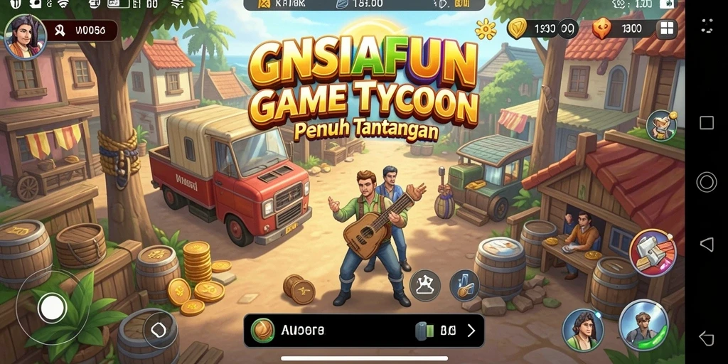 Gameplay Tycoon yang seru dan penuh strategi di NESIAFUN.