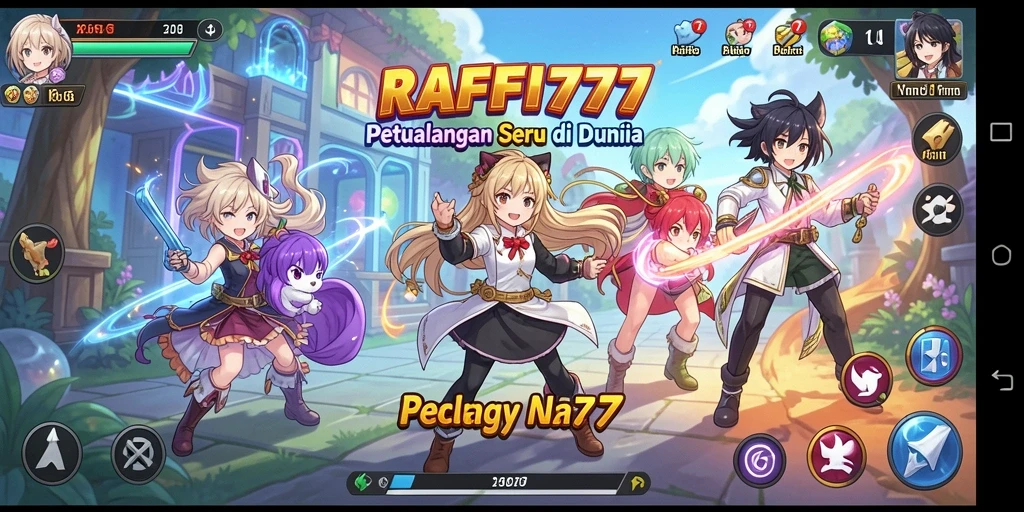Tampilan gameplay seru dan interaktif dalam RAFFI777.