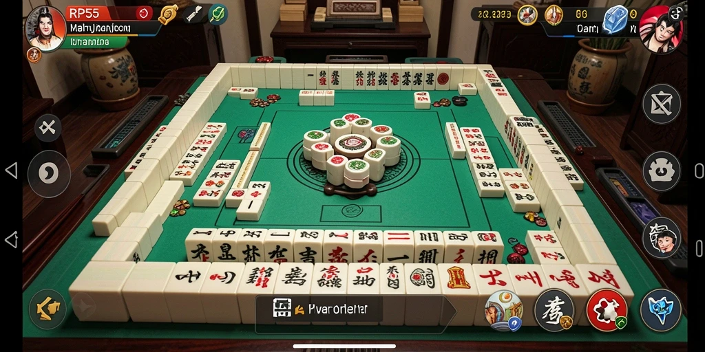 Tampilan gameplay seru dan menantang dari RP55 Mahjong.