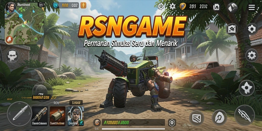 Screenshot gameplay RSNGAME menampilkan aksi simulasi yang dinamis dan menarik.