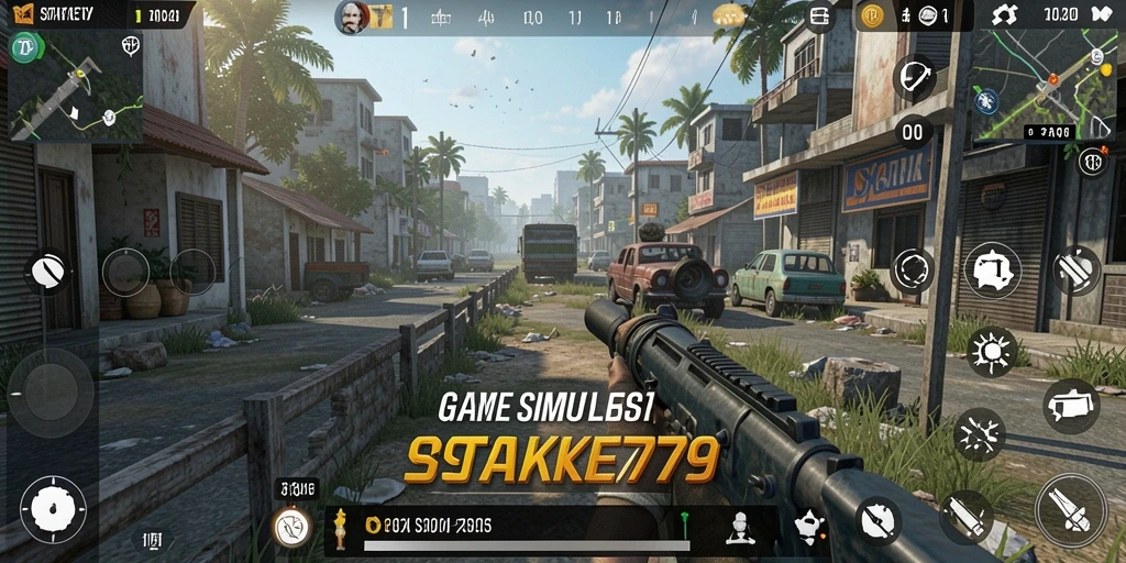 Tangkapan layar utama dari gameplay simulasi STAKE779 yang seru.
