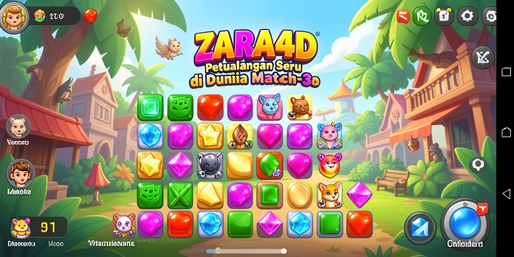 Screenshot gameplay ZARA4D dengan latar belakang yang menawan.